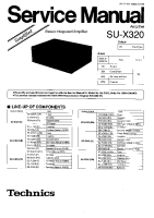 Technics - SUX-320 - Service manual 